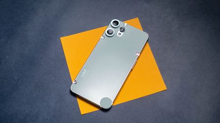 CMF Phone 2 Pro review against colorful background