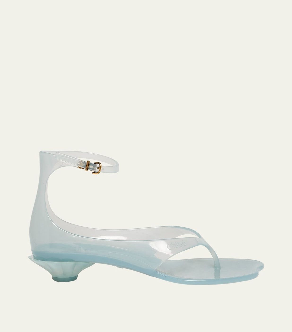 Jelly Thong Ankle-Strap Sandals