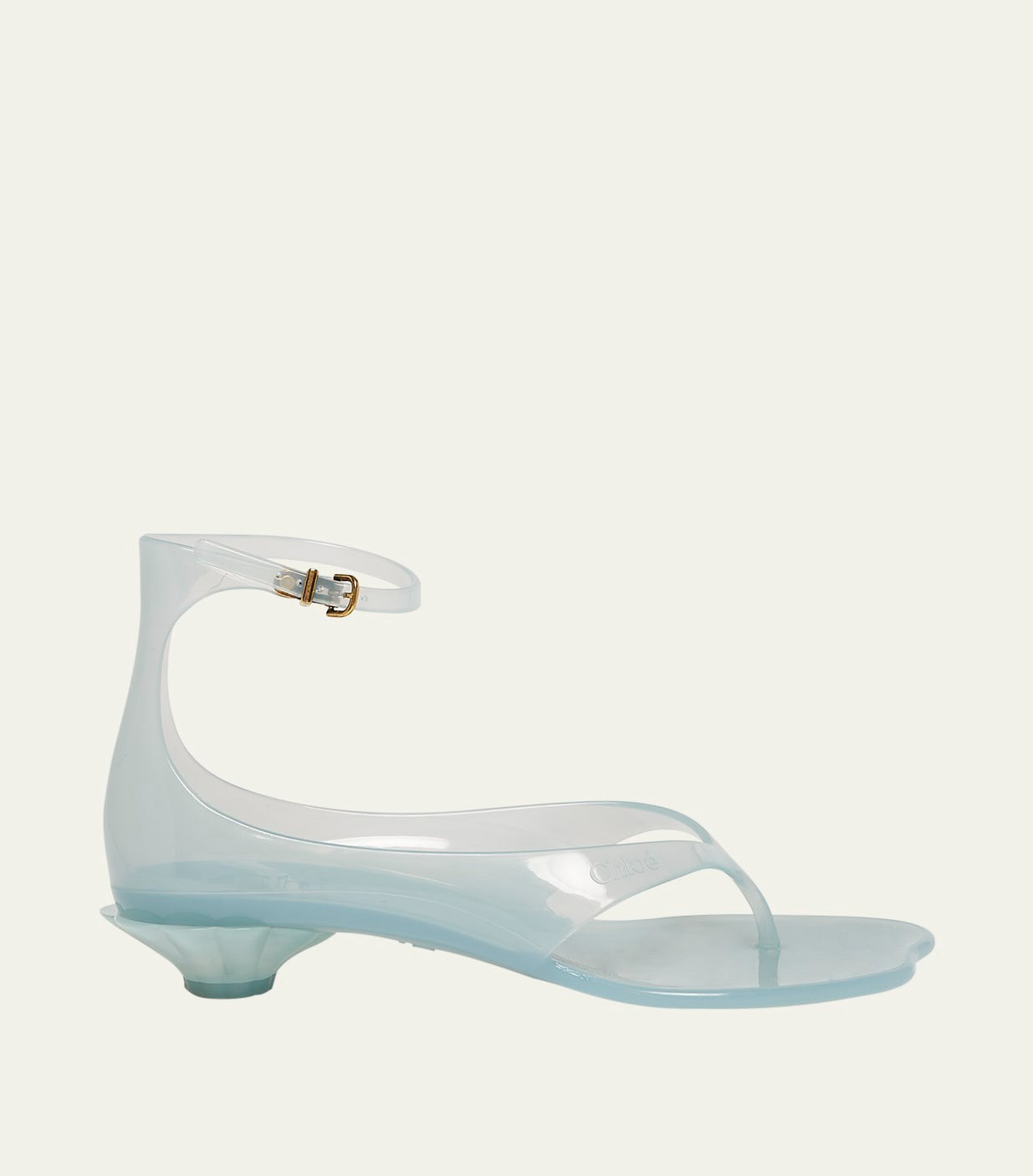 Jelly Thong Ankle-Strap Sandals