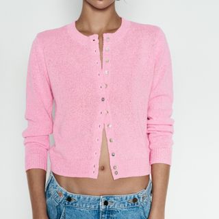 Zara Plain Knit Cardigan