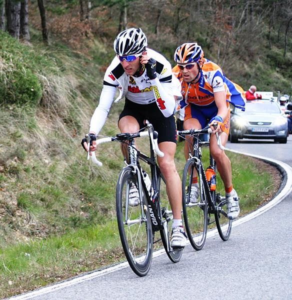Morris Possoni (High Road) and Paul Martens (Rabobank)