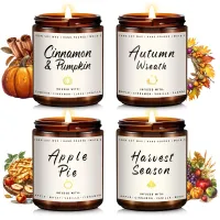 Phewnyzo Fall Candle Set (4 Pack) Phewnyzo Fall Candle Set (4 Pack)