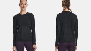 Under Armour Seamless Stride Long Sleeve top worn by model