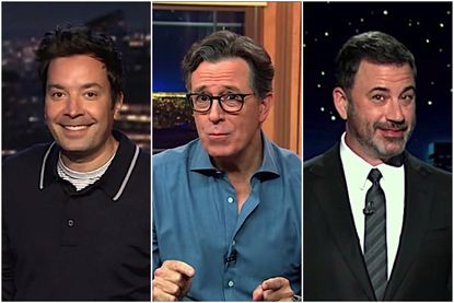 Late night hosts cheer Trump's mute button