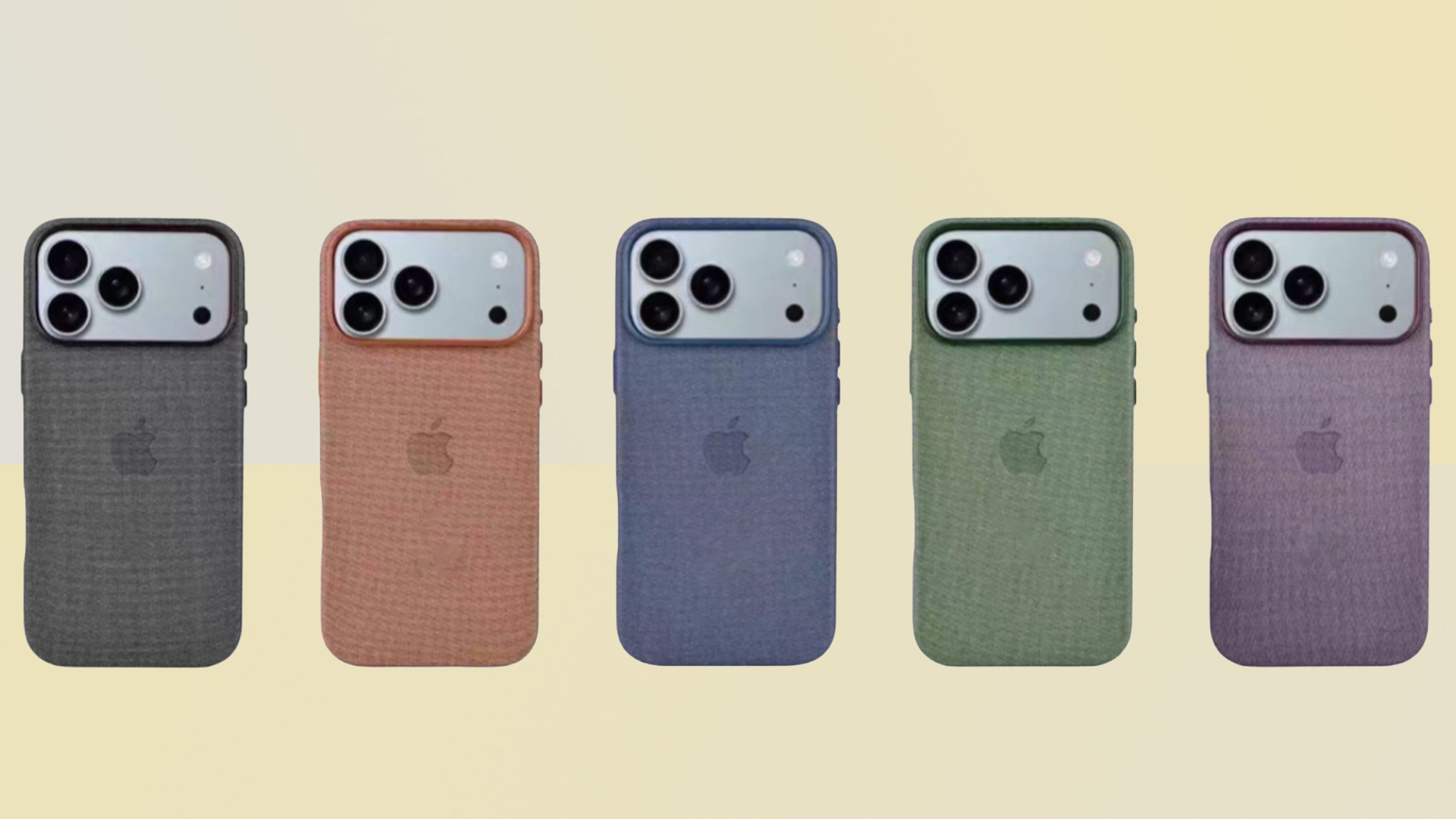iPhone 17 Pro TechWoven cases in multiple colours