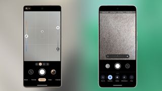 Google Pixel 7 Pro vs Google Pixel 8 Pro interfaz de la cámara