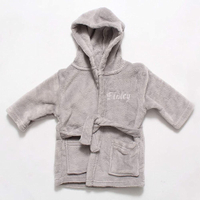 Personalised Name Children’s Dressing Gown Grey:  £18, Amazon