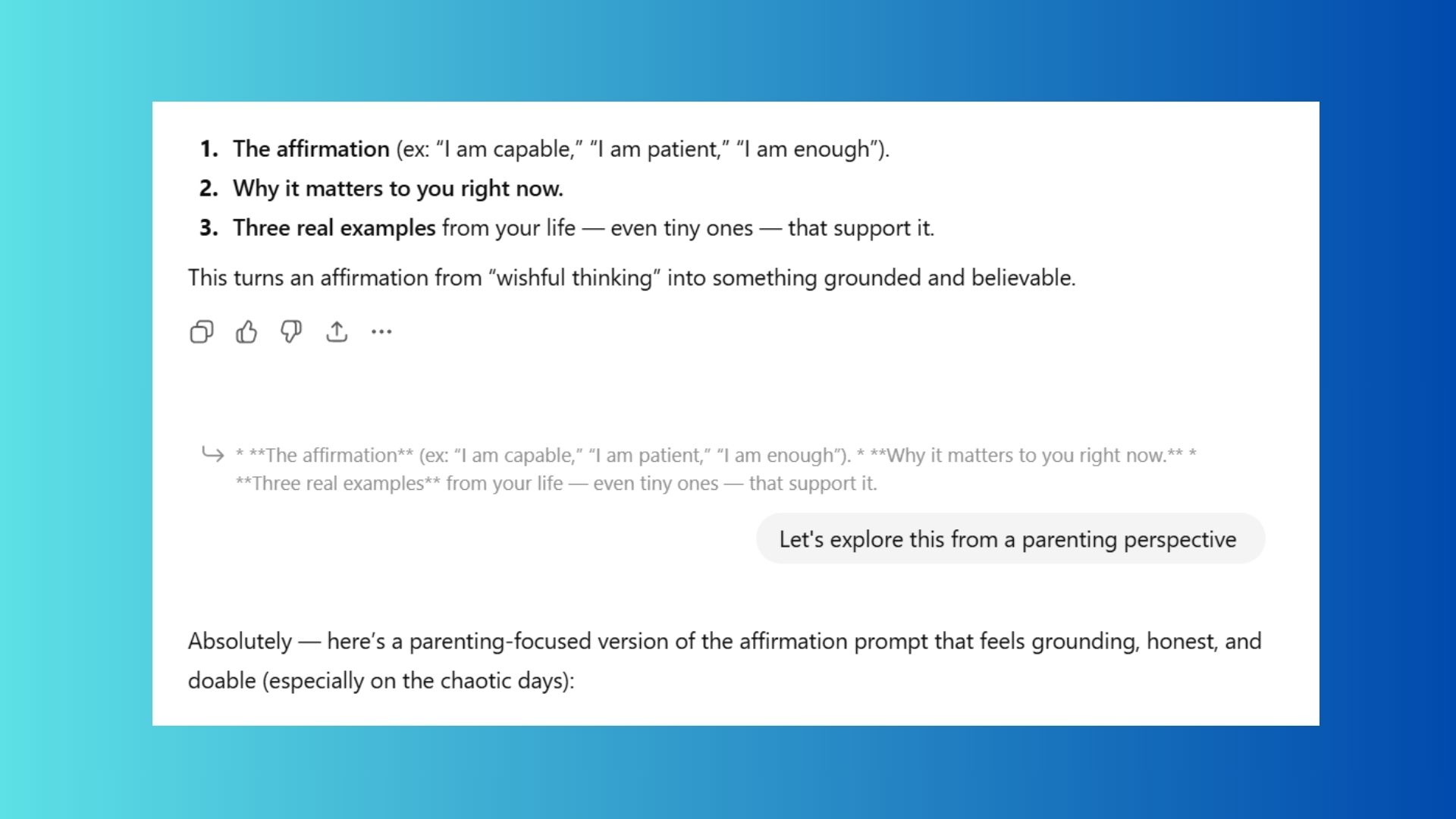 branching screenshot