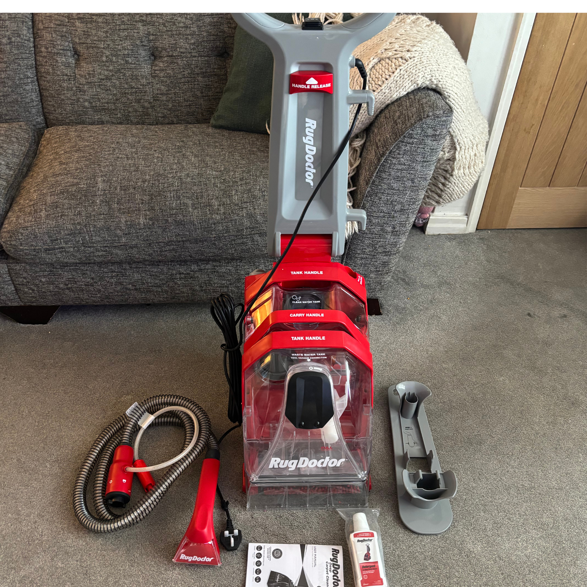 Rug Doctor Deep Upright Carpet Cleaner flatlay