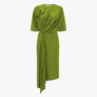 Cape Sleeve Cut Out Dress In Olive, $1,090 / £790 | Victoria Beckham