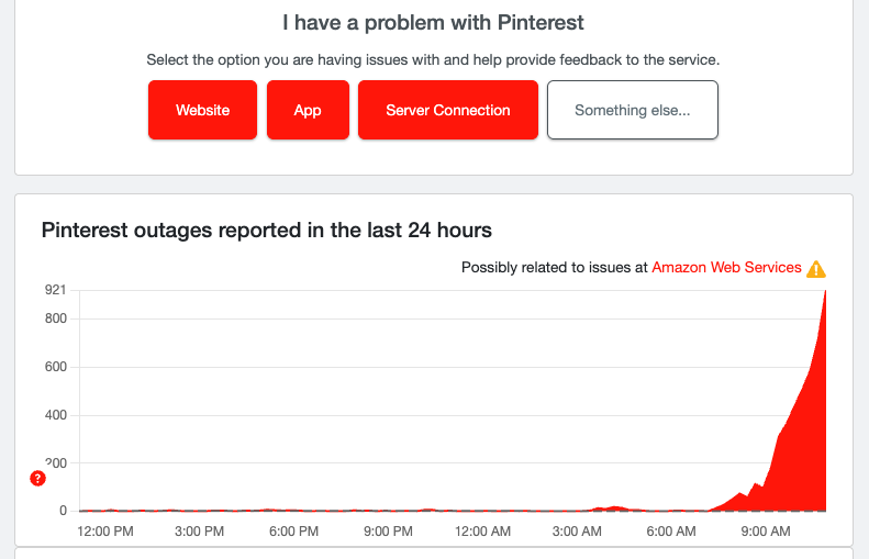 Down Detector outages