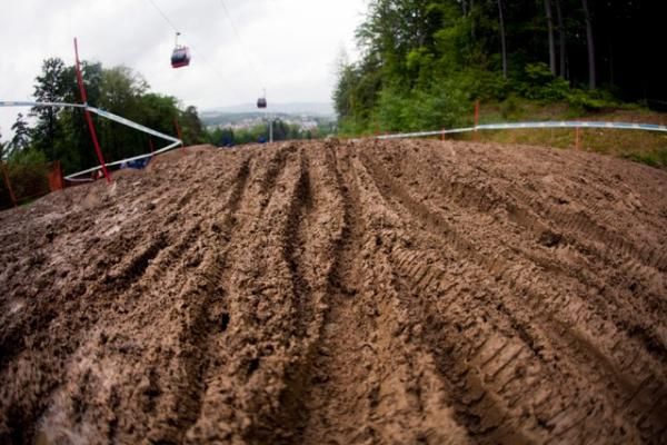 The four cross track after practice.