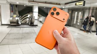 iPhone 17 Pro Max in a London Underground station