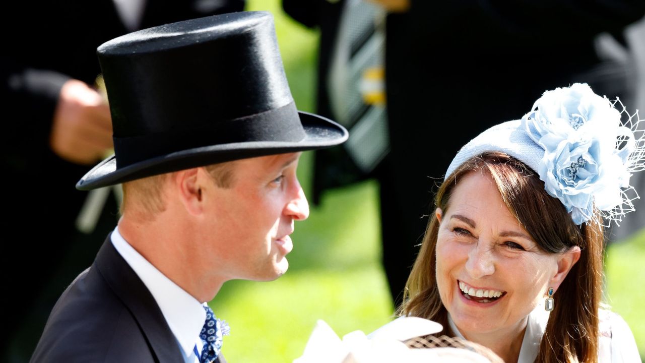 Prince William and Carole Middleton at Royal Ascot in 2024