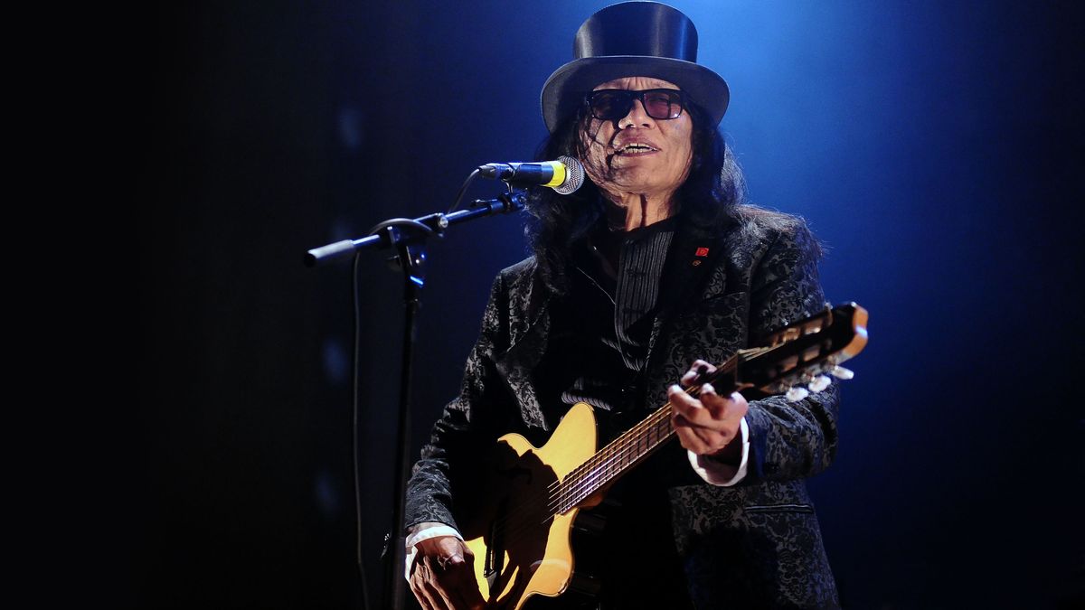 American musician Sixto Rodriguez performs his first italian concert at Auditorium Manzoni on March 21, 2014 in Bologna, Italy