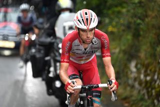 LAGOS DE COVADONGA SPAIN SEPTEMBER 01 Guillaume Martin of France and Team Cofidis competes during the 76th Tour of Spain 2021 Stage 17 a 1855km stage from Unquera to Lagos de Covadonga 1085m lavuelta LaVuelta21 on September 01 2021 in Lagos de Covadonga Spain Photo by Tim de WaeleGetty Images