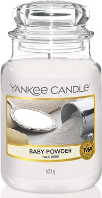 3. Yankee Candle Scented Candle | Baby Powder Large Jar Candle | Burn Time: Up to 150 Hours - (was £27.99) £16.99