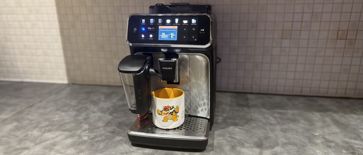 Philips 5400 Series Bean to Cup Coffee Machine on kitchen counter