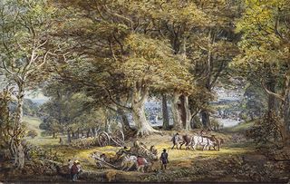 A British countryside image by Paul Sandby RA, courtesy of the Nottingham City Museums & Galleries