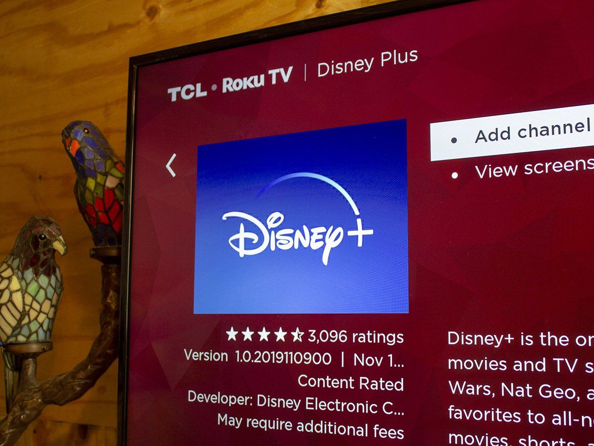 Disney+ on Roku app store