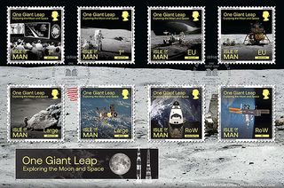 The Isle of Man Post Office's new "One Giant Leap, Exploring the Moon and Space" postage stamps celebrate the 50th anniversary of the Apollo 13 mission and the exploration that followed.