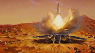 Artist's impression of proposed Mars sample return mission
