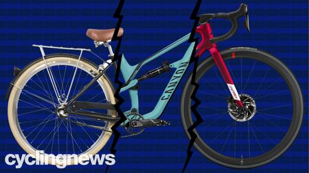 Three types of bike cut and pasted together to create a frankenbike