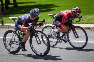 Ben Jacques-Maynes (Jamis-Hagens Berman) and Oscar Clarke (Hincapie) in the breakaway