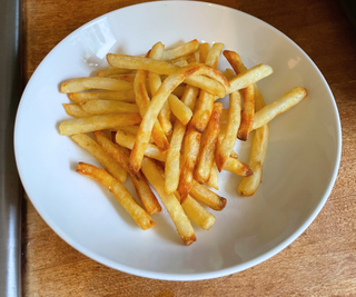 Frozen french fries in the Ninja Double Stack Air Fryer