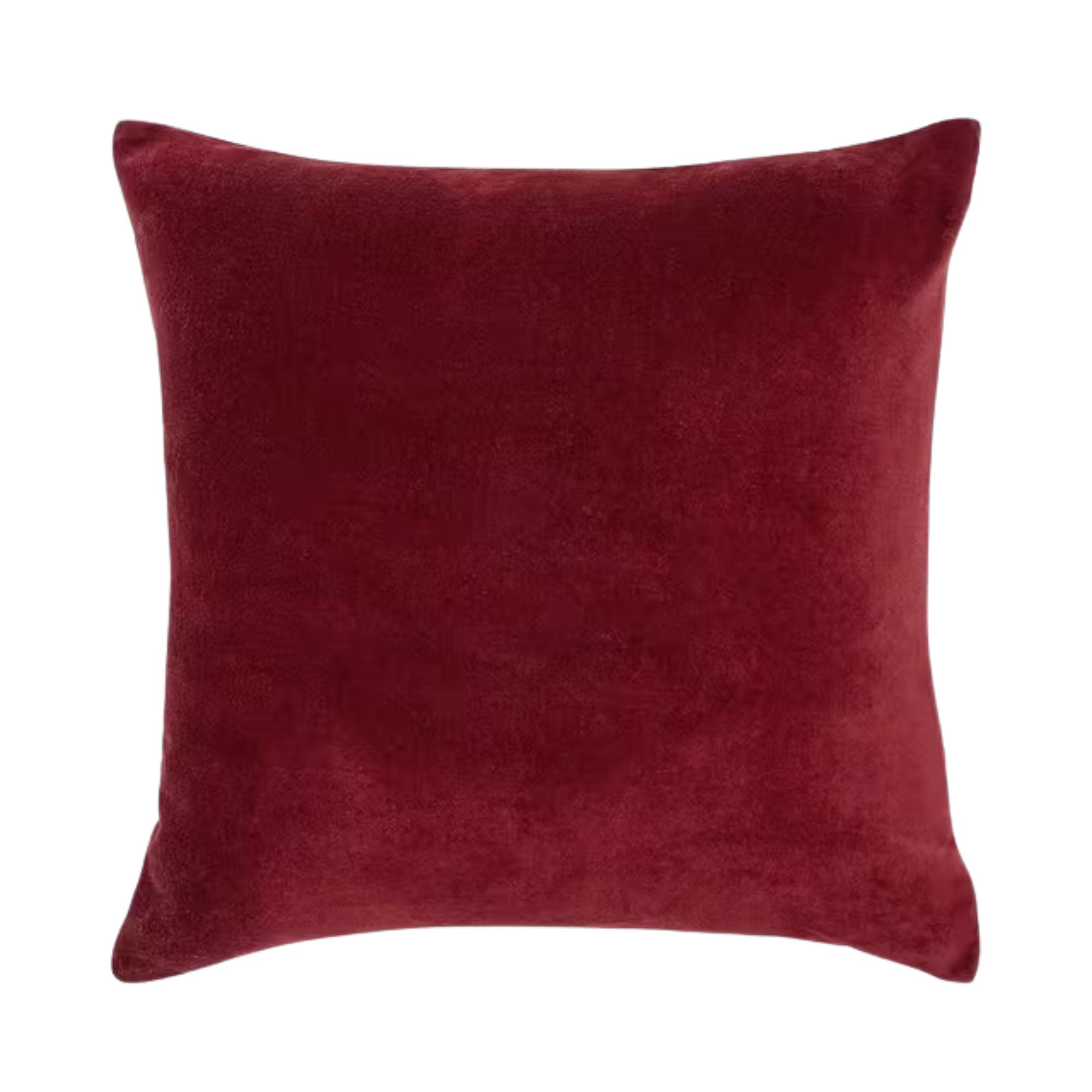 John Lewis, Cotton Velvet Cushion in Claret