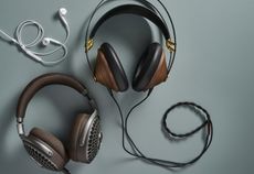Three pairs of wired headphones