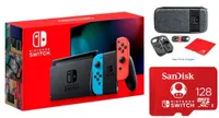 Nintendo Switch + tarjeta de memoria 128GB + accesorios: $392.97$359.97 en Best Buy