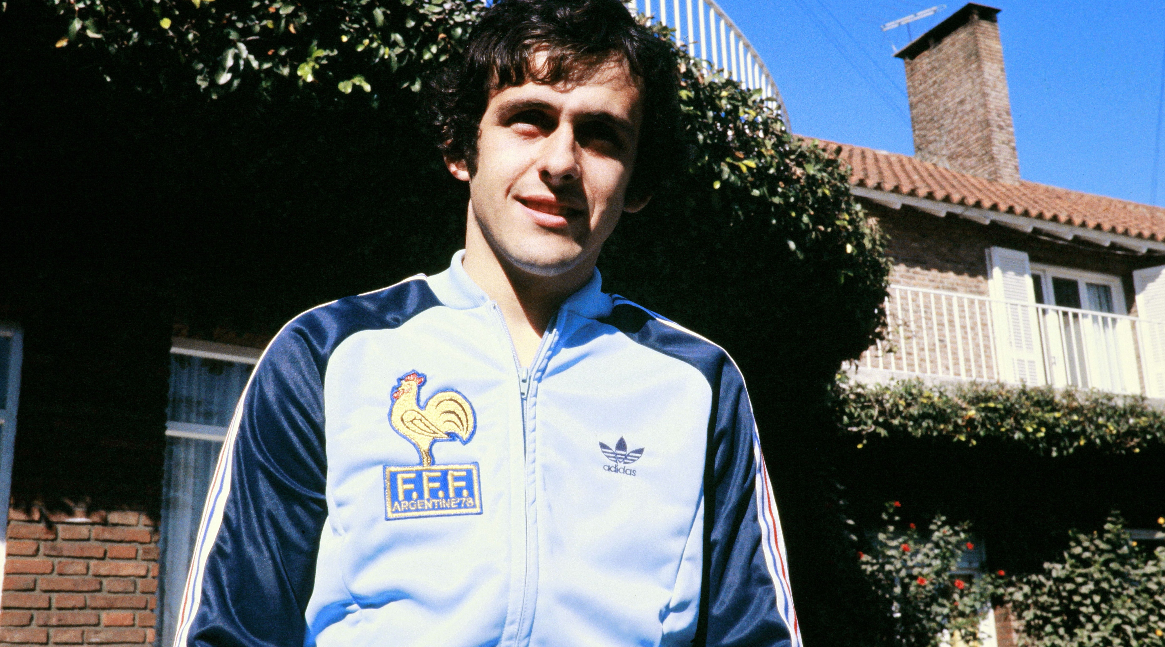 French midfielder Michel Platini poses prior to the 1978 World Cup in Argentina, on June 1978. AFP PHOTO (Photo credit should read -/AFP via Getty Images)