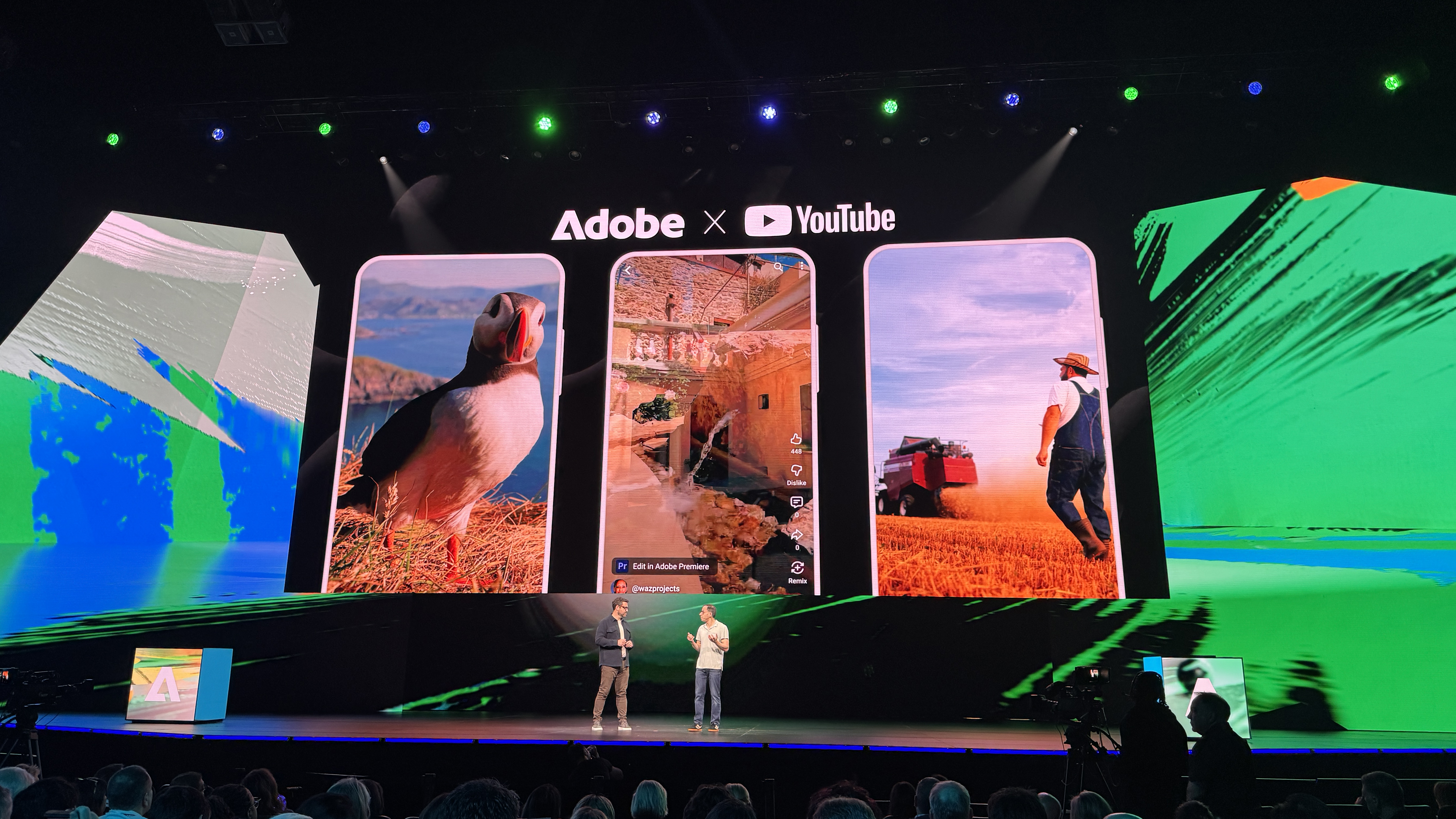 Adobe Max Keynote YouTube Shorts collaboration