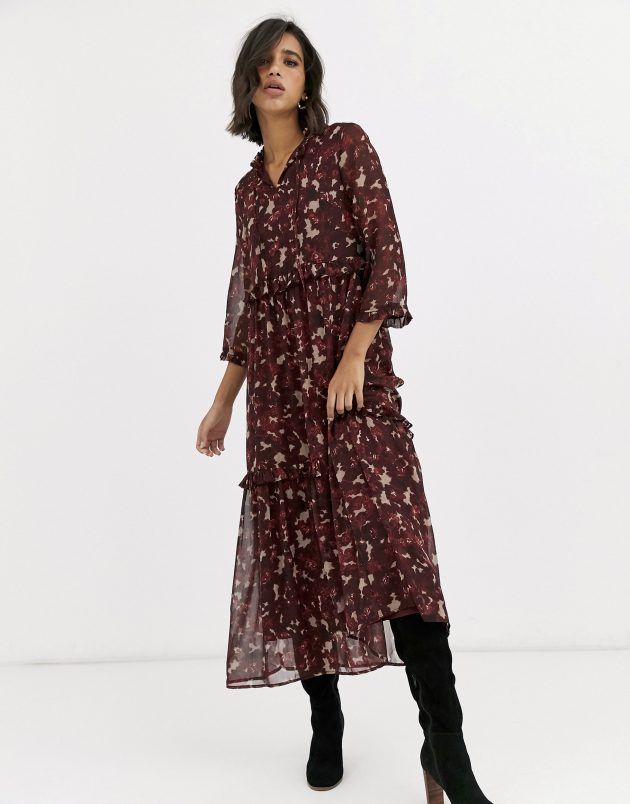maxi dress pull and bear