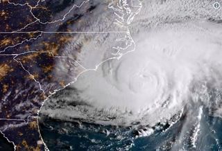 Florence made landfall this morning (Sept 14) along the South Carolina-North Carolina border.