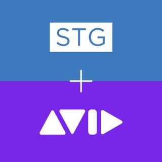 Avid and STG logos