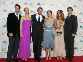 Cast members of "Friends" winner for Best Comedy Series at the 54th Annual Emmy Awards.