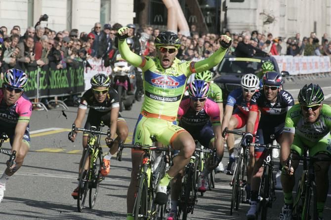 Mauro Finetto (Neri Sottoli Yellow Fluo) wins the GP di Lugano