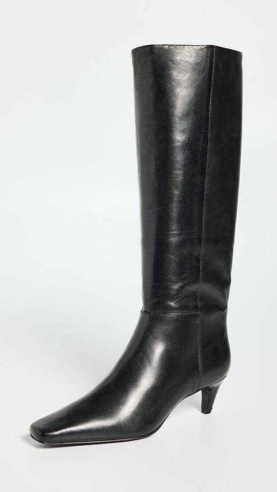 Remy Knee Boots - Black Leather