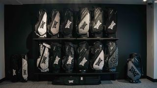 The bag wall at the PXG London South store