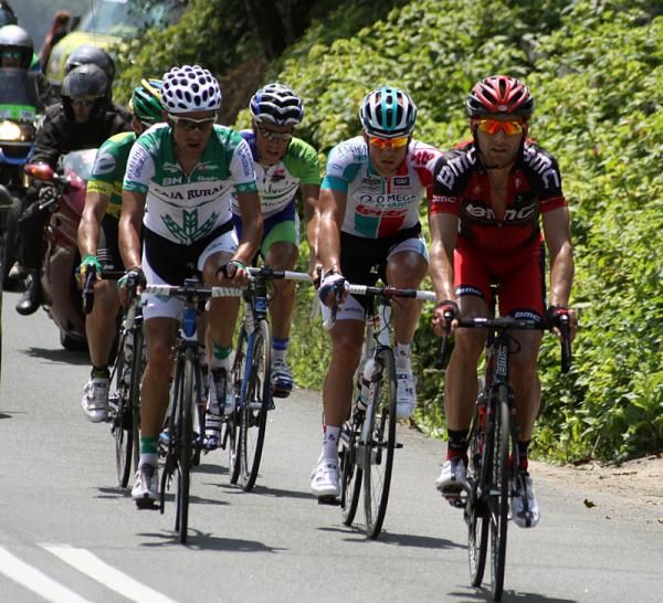 Karsten Kroon (BMC) at the front of the early break.