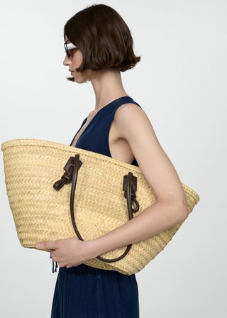 Leather Basket Bag