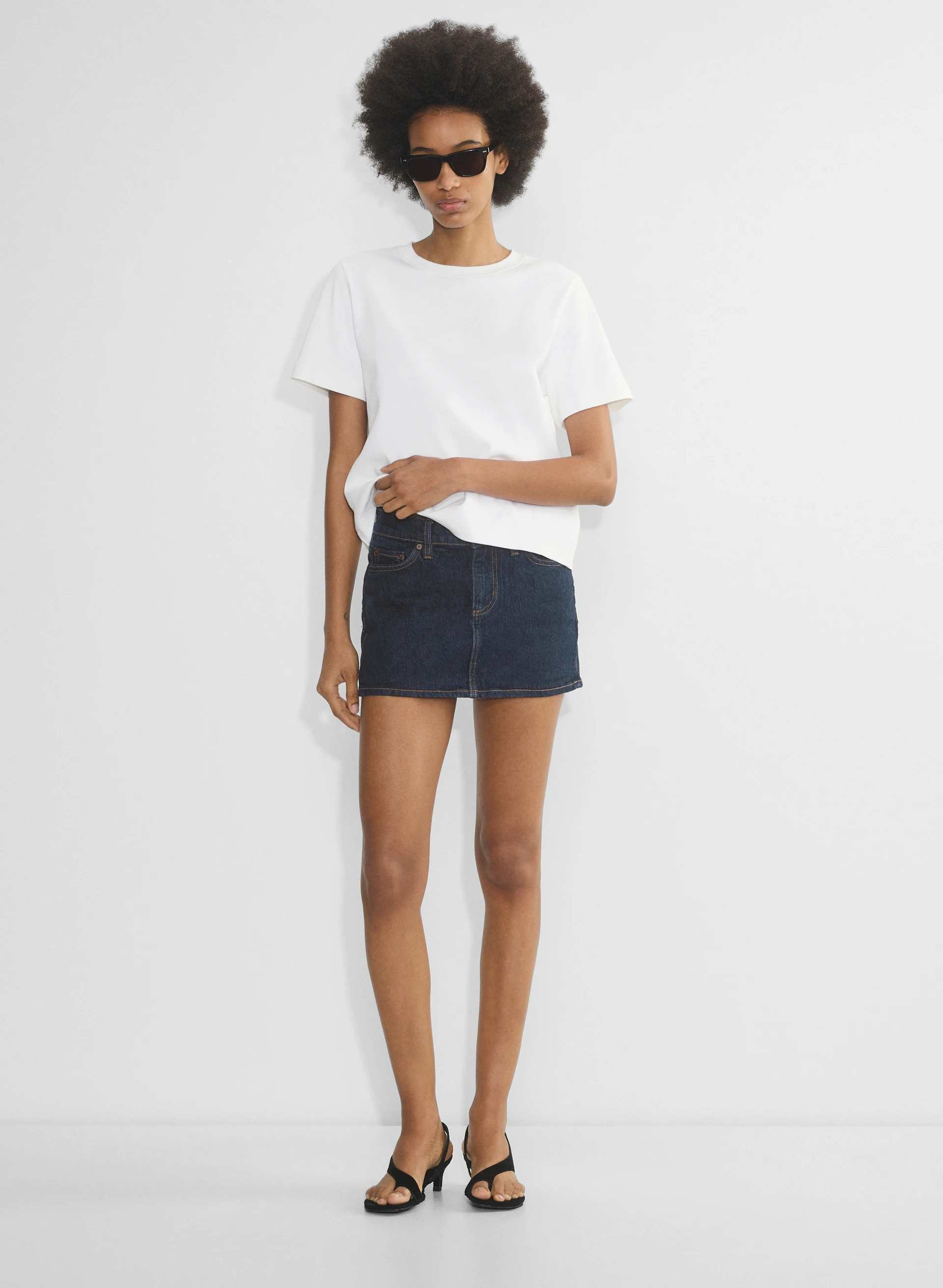Alba Micro Denim Skirt