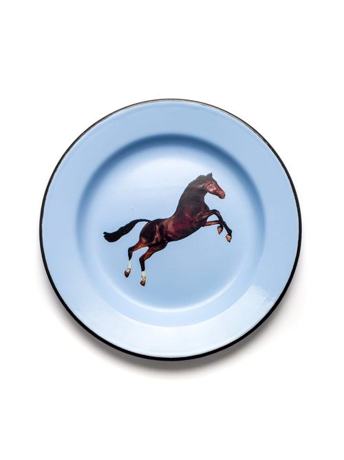 Enamel Plate Horse