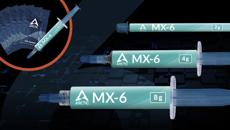 Arctic Launches MX-6 Thermal Paste With 20 Percent Performance Uplift