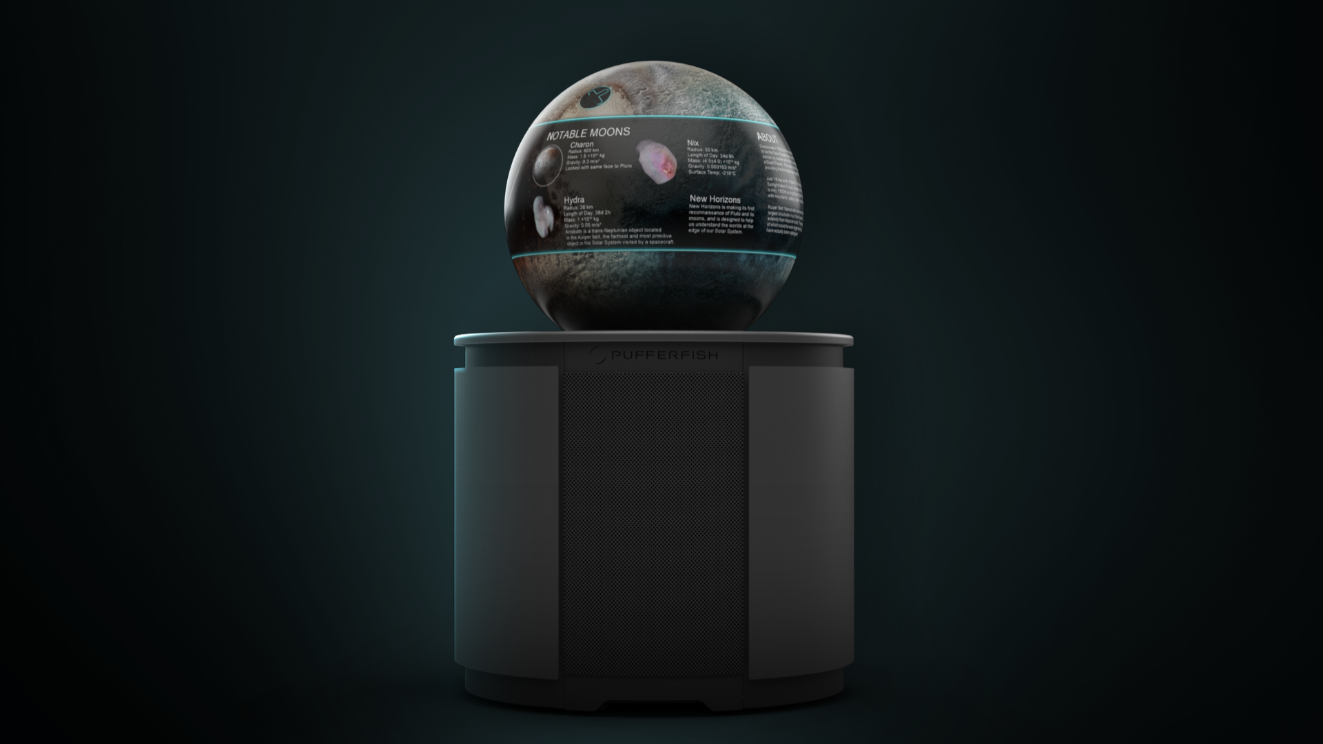 Pufferfish's spherical display platform.