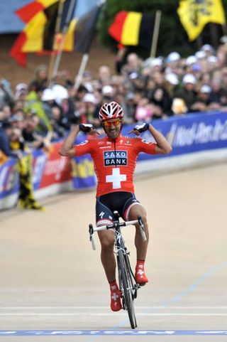 Paris-Roubaix winner Fabian Cancellara (Saxo Bank)