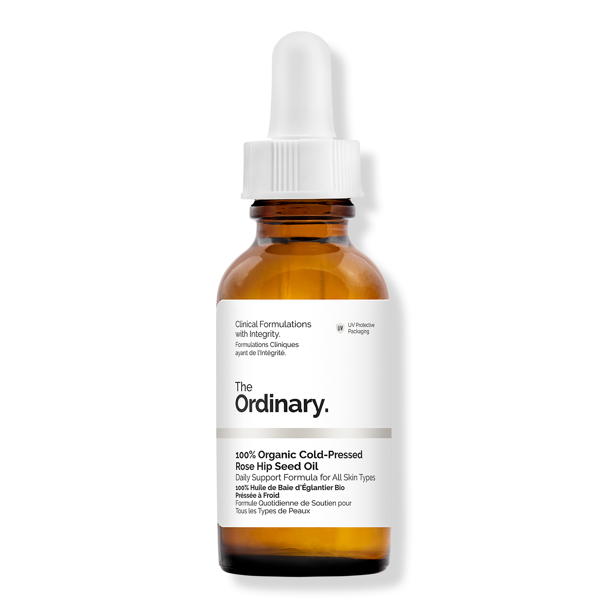 100% Organic Cold-Pressed Rose Hip Seed Oil for Skin Elasticity