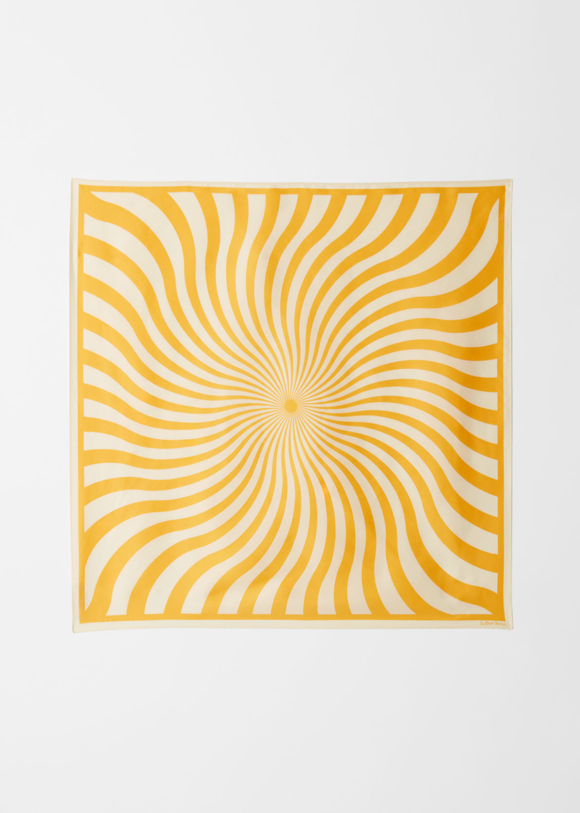 Swirly-Print Square Scarf